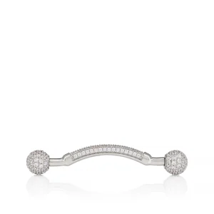Shop Christian Louboutin Chambelink Strass Silver