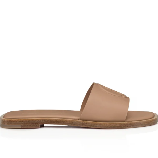Best Sale Christian Louboutin CL Mule Beige