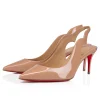 Flash Sale Christian Louboutin Hot Chick Sling Beige