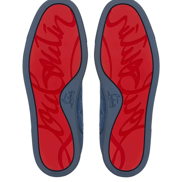 Best Christian Louboutin Louis Junior P Pik Pik Strass Denim
