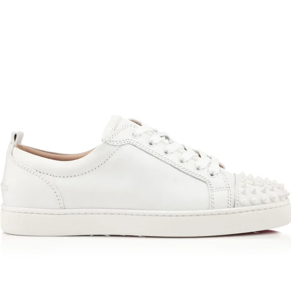 Shop Christian Louboutin Louis Junior Spikes White