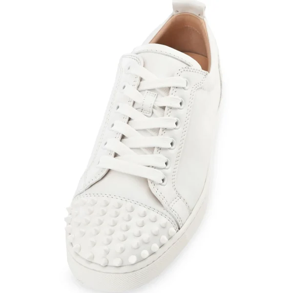 Shop Christian Louboutin Louis Junior Spikes White