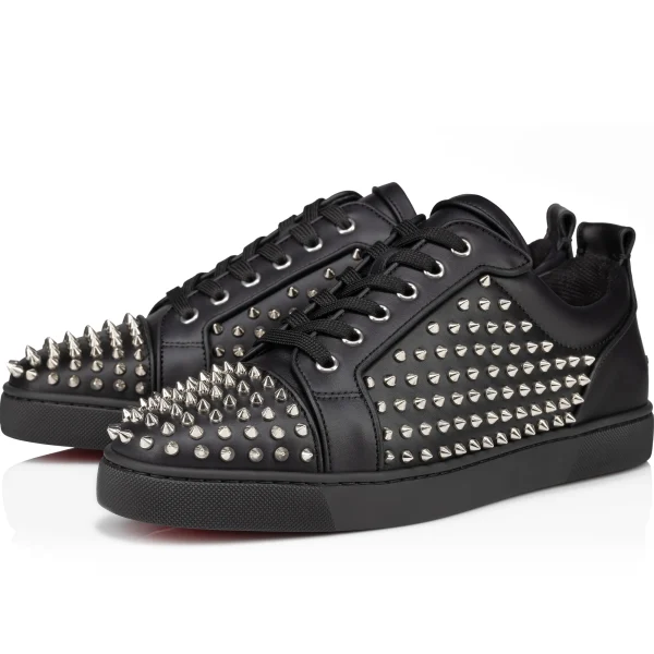 louis_spikes_junior_0.webp Best Christian Louboutin Louis Spikes Junior Black
