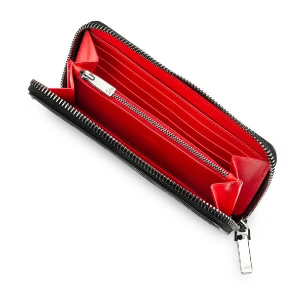 Shop Christian Louboutin Panettone wallet Black