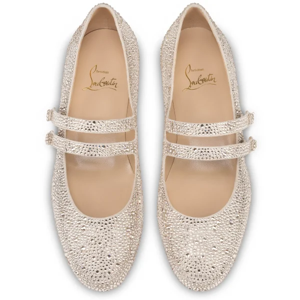 Cheap Christian Louboutin Sweet Jane Strass NUDE1